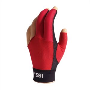 IBS biljarthandschoen Gold Mesh (rood)
