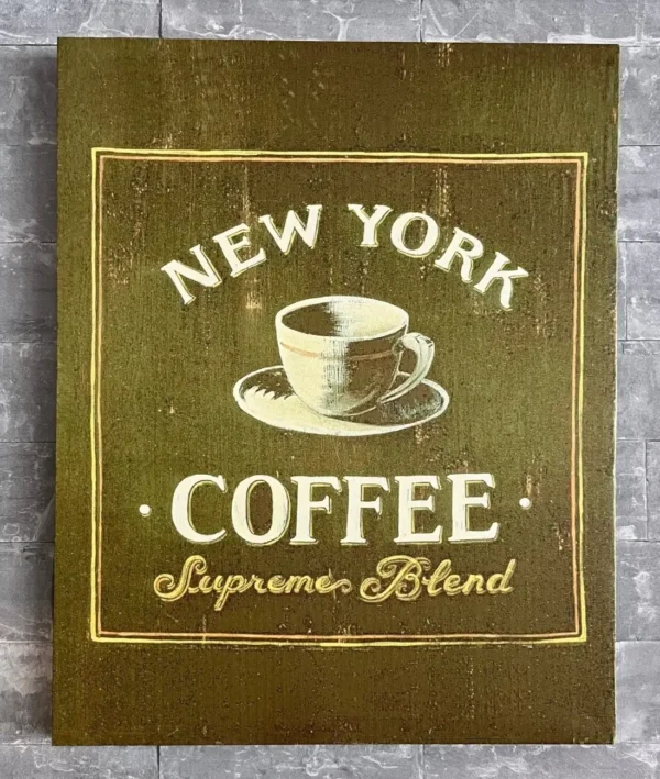 Wanddecoratie "New York Coffee"
