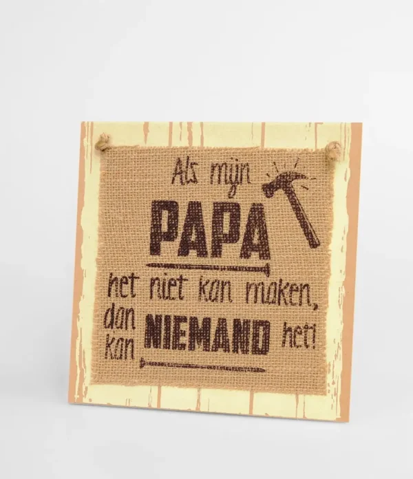 Wooden sign #09 Papa