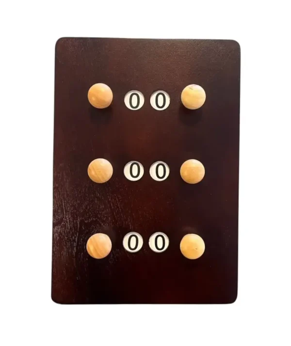 Scorebord hout, model Telbord