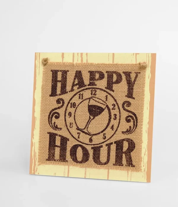 Wooden sign #03 Happy hour