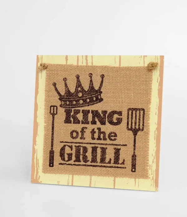 Wooden sign #28 King of the grill