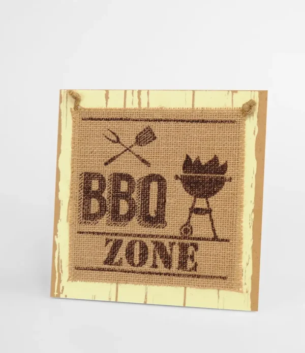 Wooden sign #32 BBQ Zone